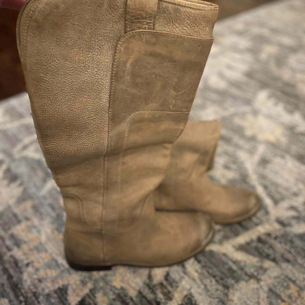 NWOB Frye Distressed Gray Tall Boot